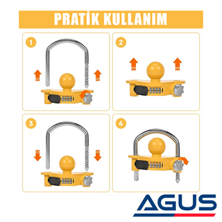 SUGA Şifreli Universal Kaplin Güvenlik Kilidi