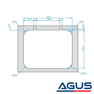 Thetford Üç Gözlü Kapaklı Kare Ocak