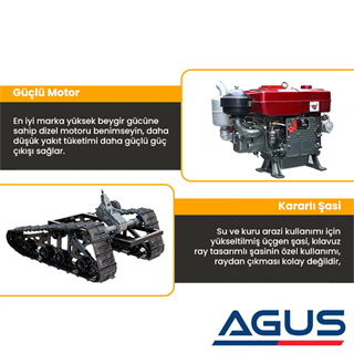 TowGo Çok Fonksiyonlu Paletli Mini Traktör 25 HP