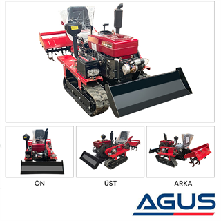TowGo Çok Fonksiyonlu Paletli Mini Traktör 25 HP