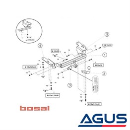 TOYOTA Avensis Çeki Demiri 2008-2018 Sedan