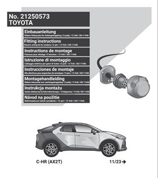 TOYOTA C-HR 2024- Römork Tesisatı 13P