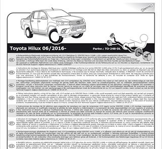 TOYOTA Hilux Römork Tesisatı 13P