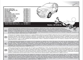 TOYOTA Proace City 2024- Römork Tesisatı 13P