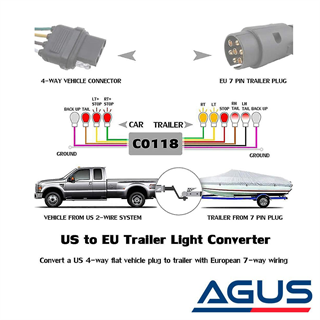USA 4 Pinden 7 Pine Dönüştürücü Adaptör Soket Amerikan Tip