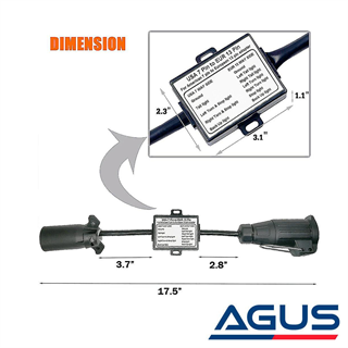 USA 7 Pinden 13 Pine Dönüştürücü Adaptör Soket Amerikan Tip