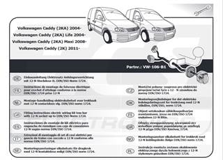 VOLKSWAGEN Caddy 2004-2020 Römork Tesisatı 7P