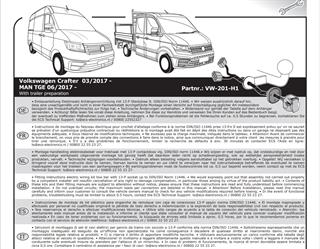 VOLKSWAGEN Crafter 2017- Römork Tesisatı 13P