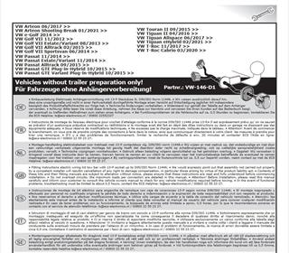 VOLKSWAGEN Tiguan 2016-2023 Römork Tesisatı 13P