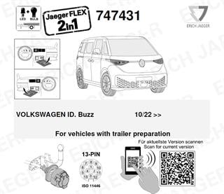 VOLKSWAGEN ID.Buzz Römork Tesisatı 13P