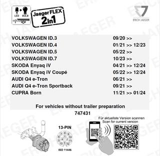 VOLKSWAGEN ID.4 Römork Tesisatı 13P