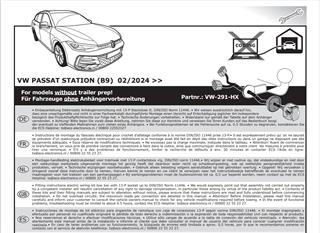 VOLKSWAGEN Passat 2024- Römork Tesisatı 13P