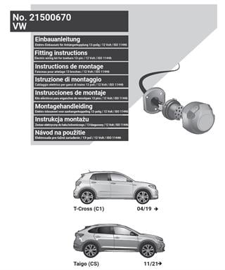 VOLKSWAGEN Taigo 2024- Römork Tesisatı 13P