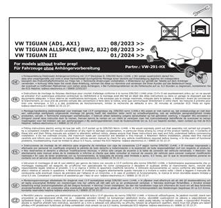VOLKSWAGEN Tiguan 2024- Römork Tesisatı 13P
