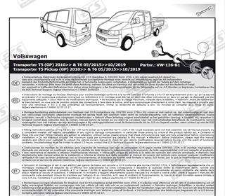 VOLKSWAGEN Transporter 2010-2019 Römork Tesisatı 7P