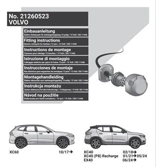VOLVO EX40 2024- Römork Tesisatı 13P