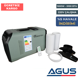 Webesten Kamp & Karavan Taşınabilir Mobil Klima 5100 BTU 1500W 