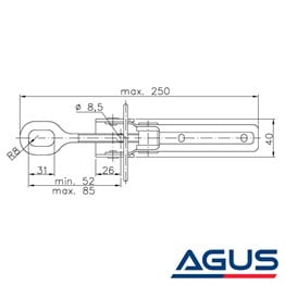 Knott Römork Kasa Kilidi Damper + Tutucu