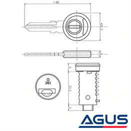 ZADI  Karavan 5li Göbek Kilit
