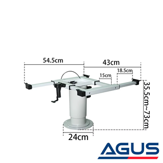 Suga Zemine Vidalanabilir Yükseklik Ayarlı Teleskobik Karavan Masa Ayağı