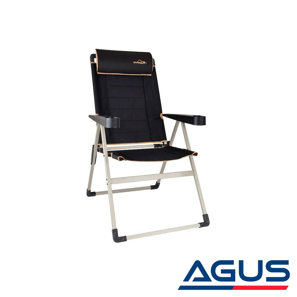 Campout Katlanır Lüx Sandalye Siyah | Agus.com.tr