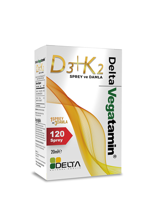 Vegatamin Bitkisel D3 ve K2 Vitamini 120 Sprey