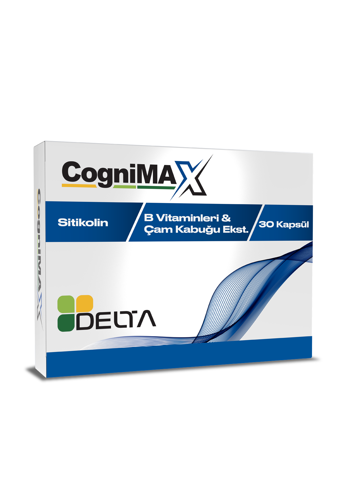 CogniMAX Sitikolin, Sahil Çamı Kabuğu Ekstresi ve B Vitaminleri 30 Kapsül