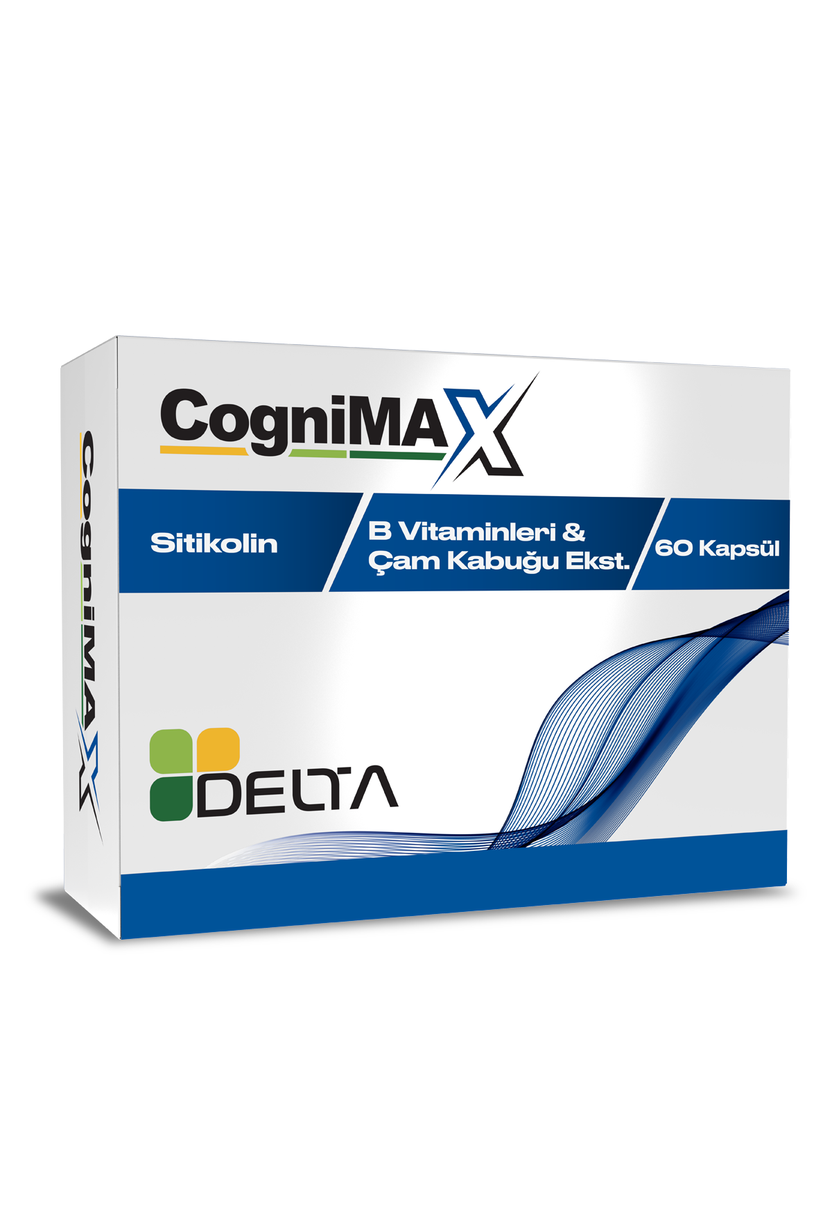 CogniMAX Sitikolin, Sahil Çamı Kabuğu Ekstresi ve B Vitaminleri 60 Kapsül