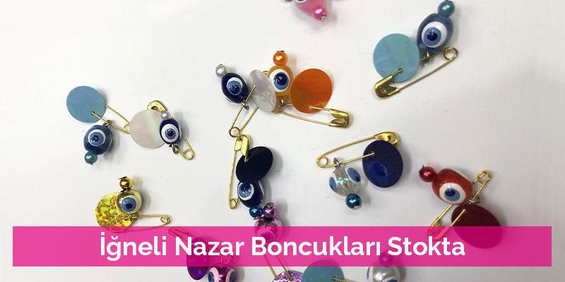 İğneli Nazar Boncukları Stokta