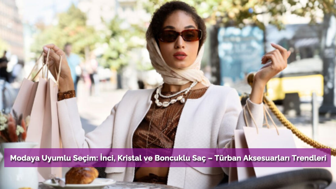 Modaya Uyumlu Seçim: İnci, Kristal ve Boncuklu Saç – Türban Aksesuarları Trendleri