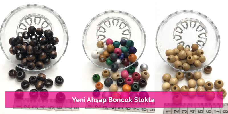 Yeni Ahşap Boncuk Stokta