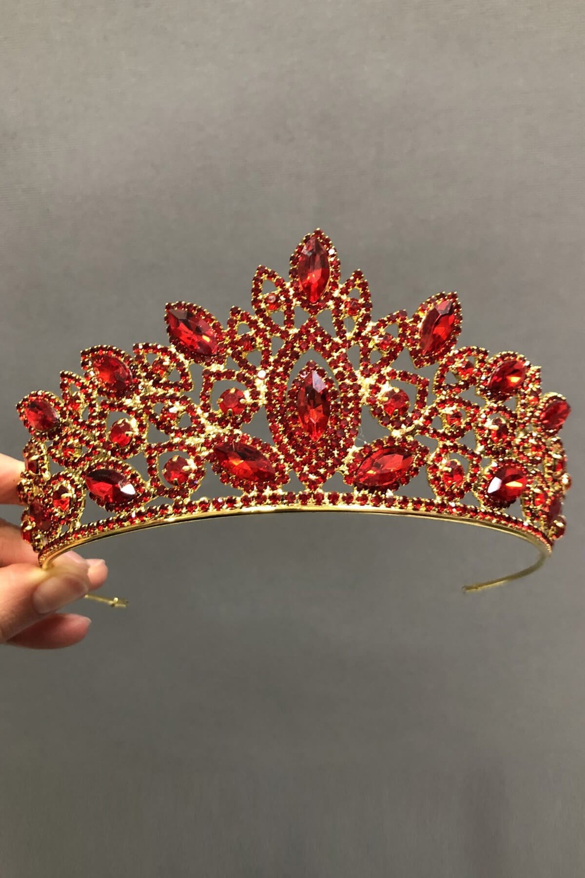 Red Bride and Henna Crown