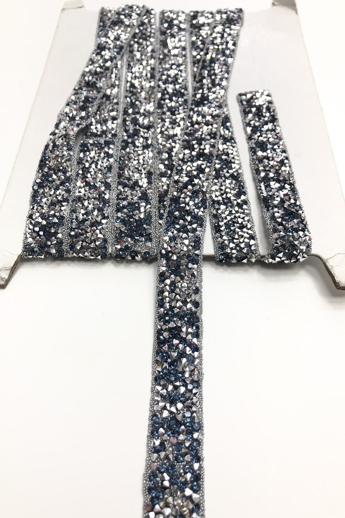  Mavi Ütü ile Yapışan Şerit Aplik 