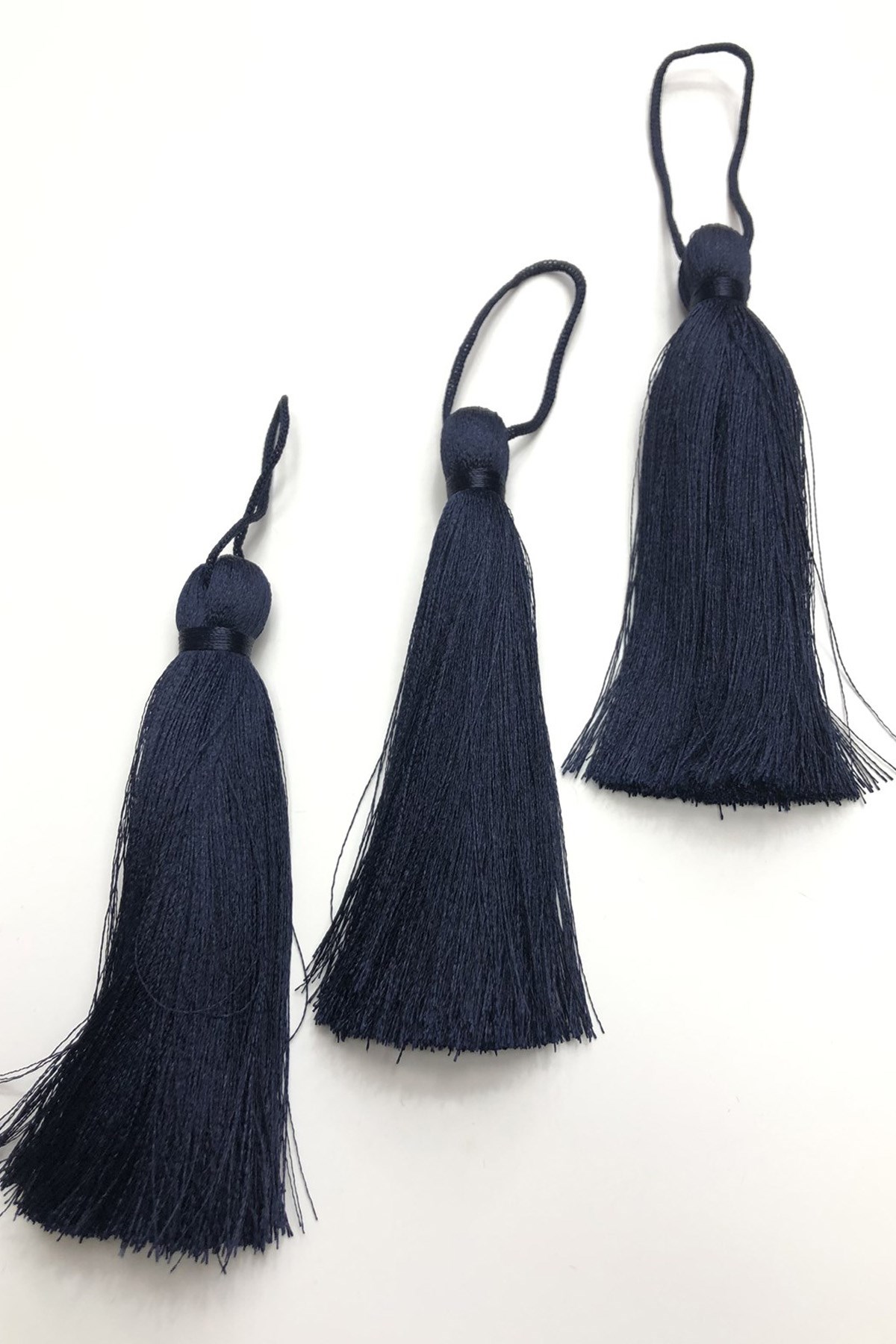 Dark Navy Blue Single Tassel 10 cm 1 piece