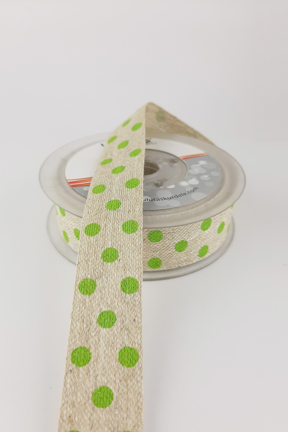 10 mt Printed Linen Ribbon