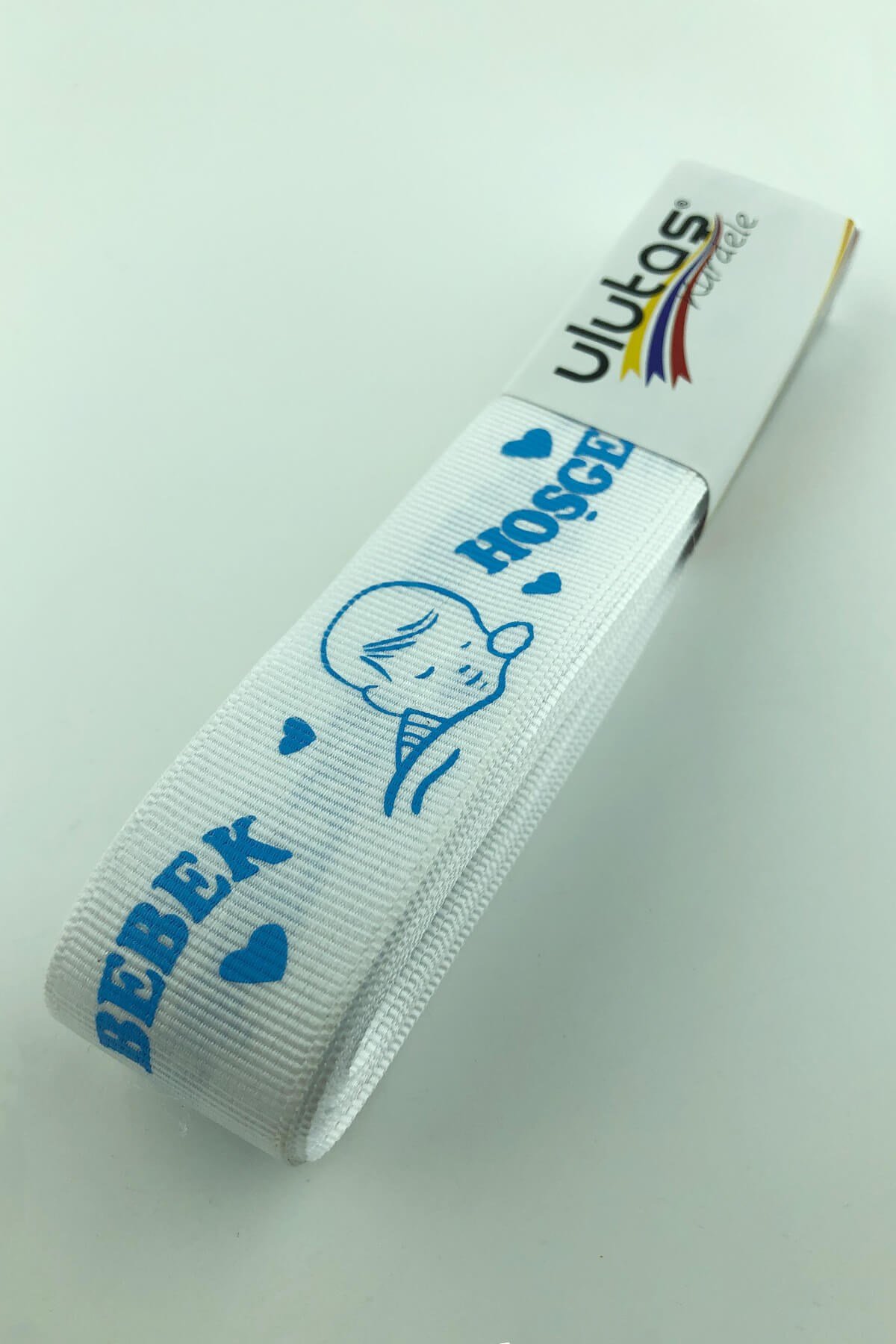 2.5 cm Welcome Baby Printed Grosgrain Ribbon