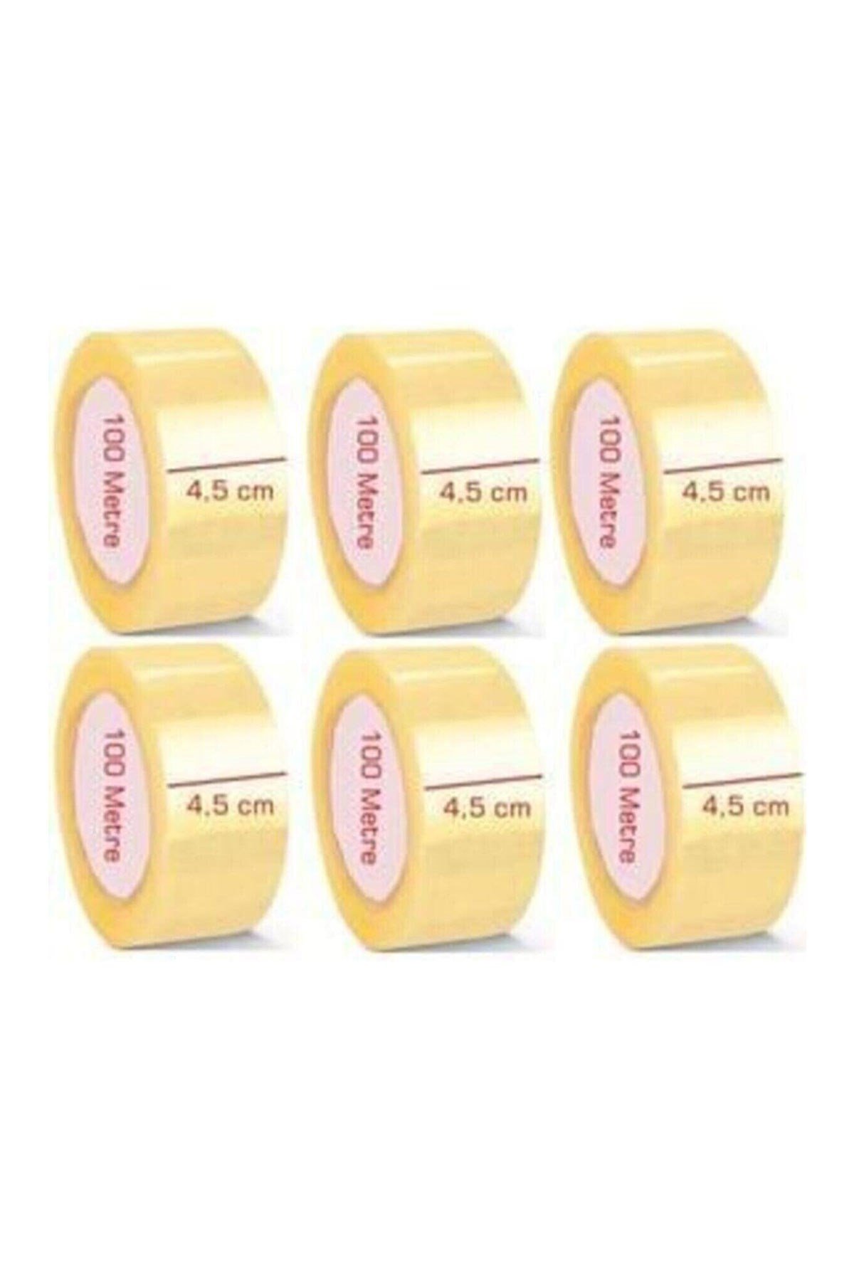 6 Adet Kopmayan Akrilik Koli Bandı Güçlü Koli Bandı