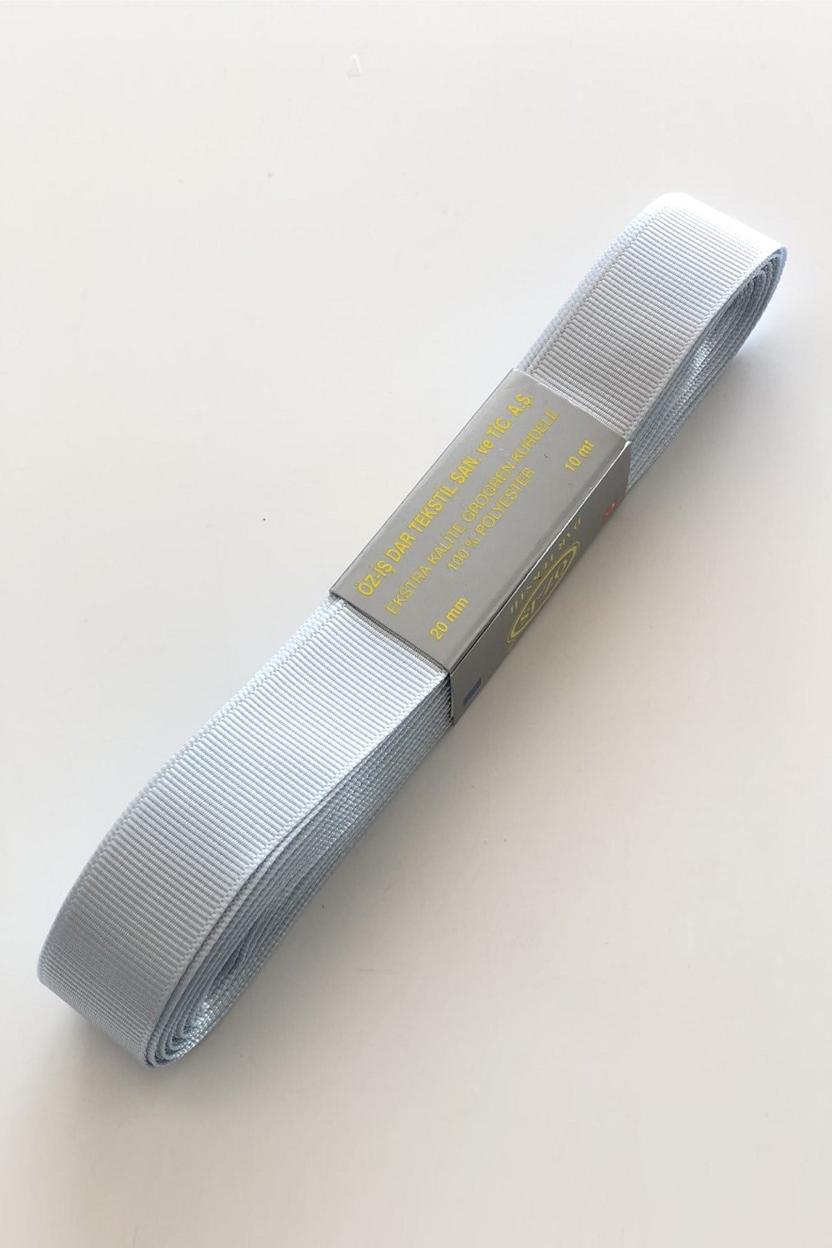 Açık Bebe Mavi Grogren Kurdele 2 cm 10 mt