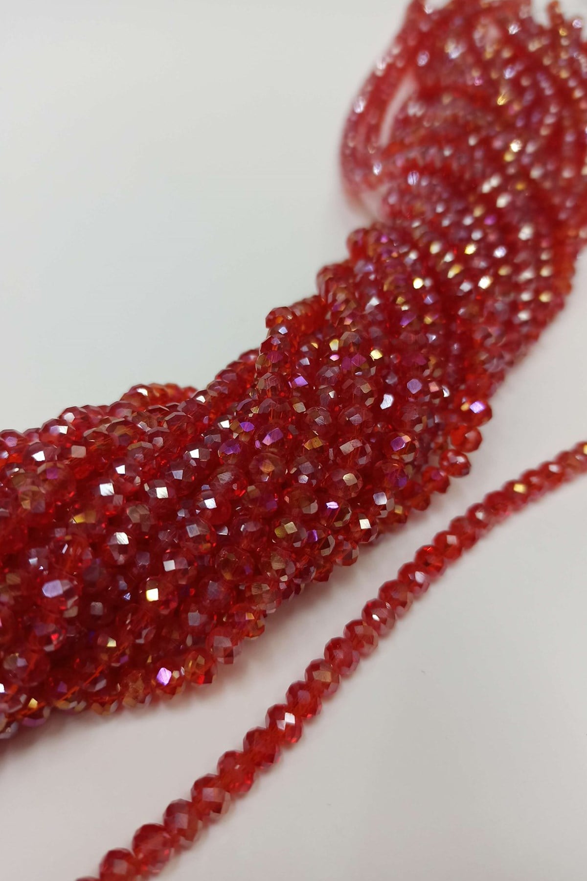 Light Red Crystal Beads 6 mm