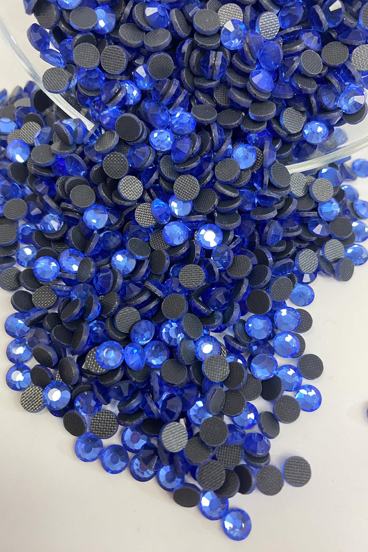 Açık Mavi Ütüyle Yapışan Boncuk Ss20 5mm Yapıştırma Taş 25 grm