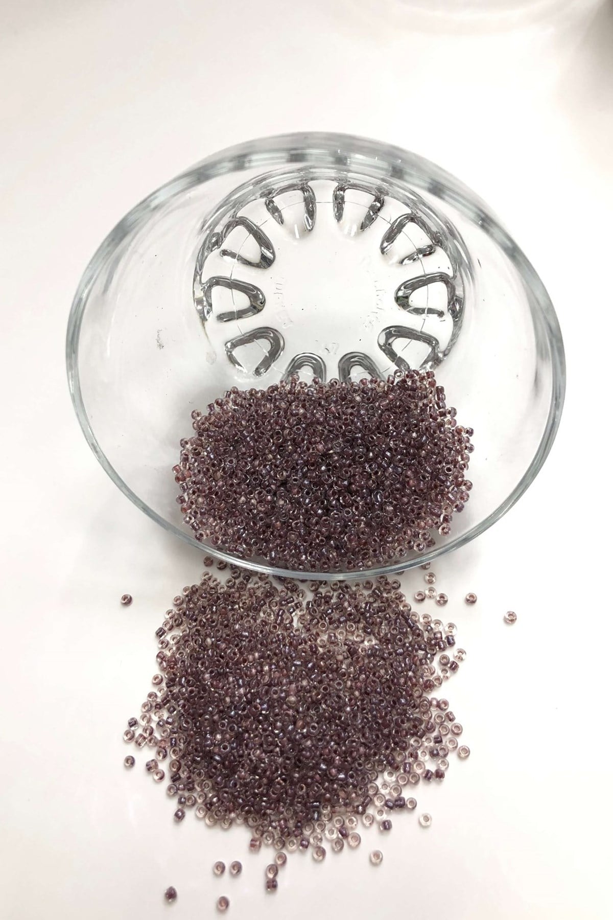 Açık Mürdüm Kum Boncuk 2 mm 50 gr
