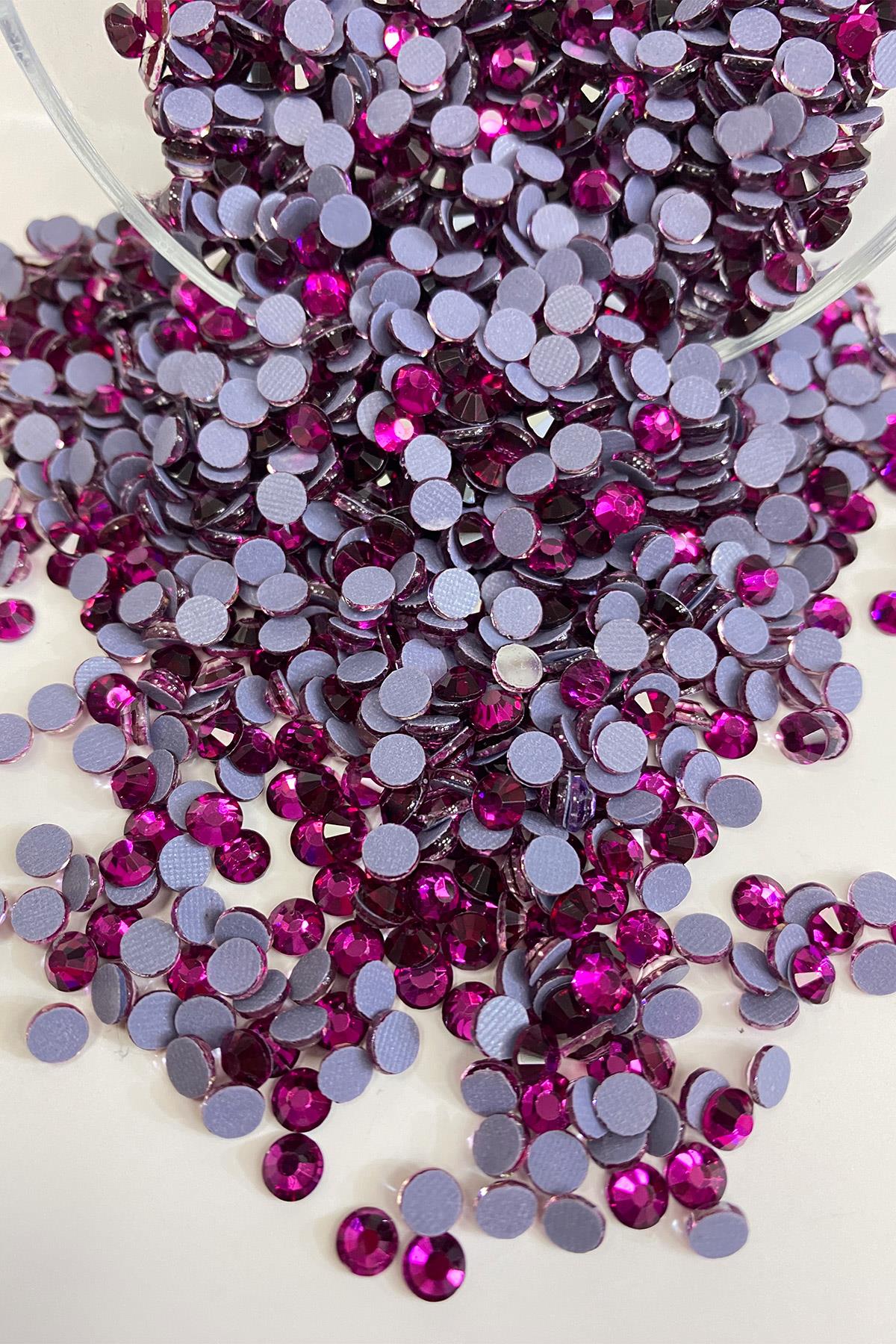 Light Plum Iron-On Beads Ss20 5mm Adhesive Stone 25 grm