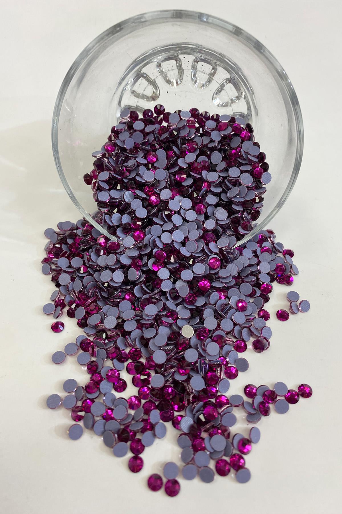 Light Plum Iron-On Beads Ss20 5mm Adhesive Stone 25 grm