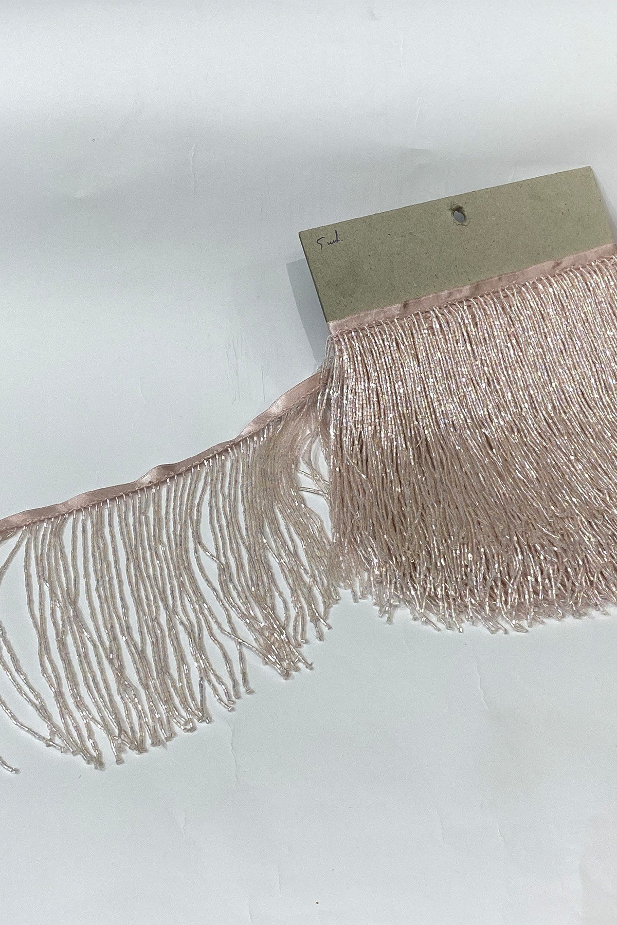 Light Pink Beaded 15 cm Fringe Tassel