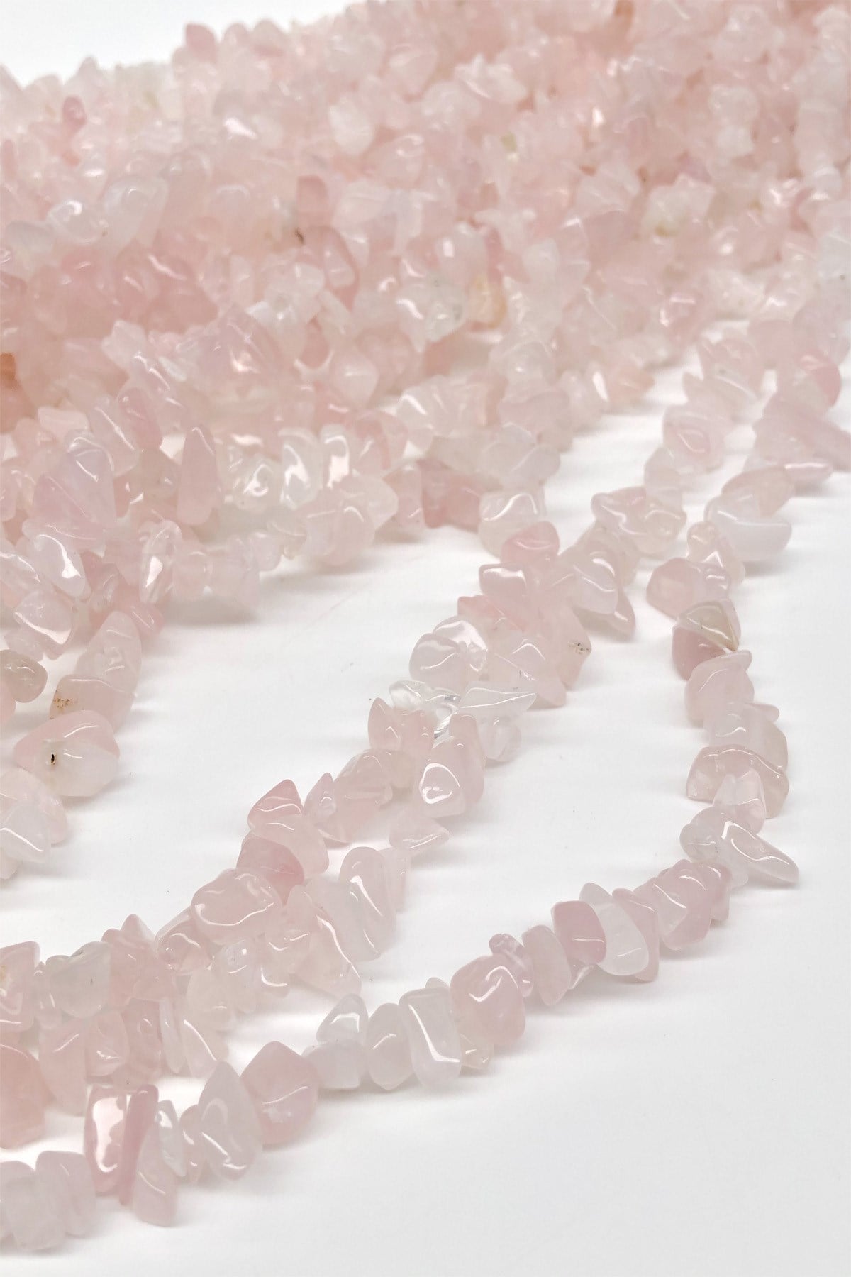 Açık Pembe Çakıl Taşı Boncuk