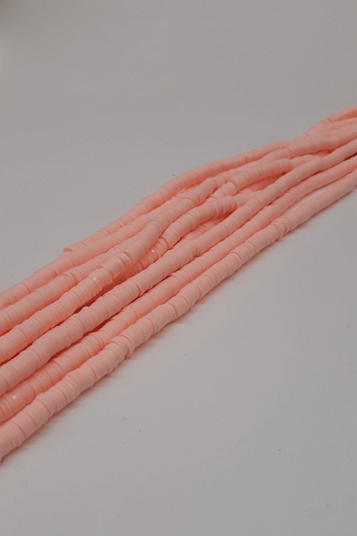 Açık Pembe Fimo Hamur Boncuk 6Mm