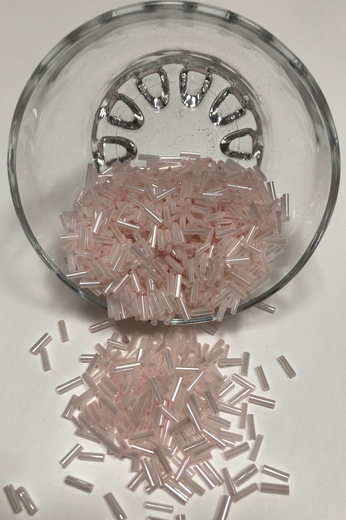 Açık Pudra Rengi Boru Boncuk 5 mm