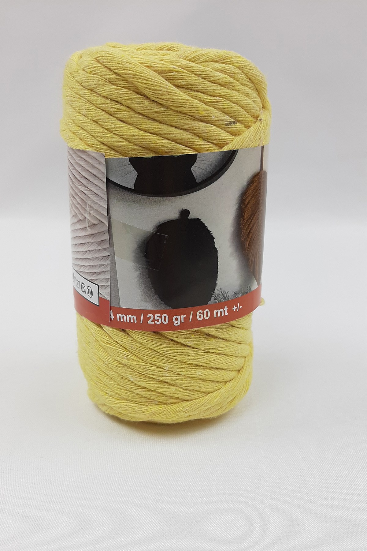 Light Yellow Twisted Carding Rope