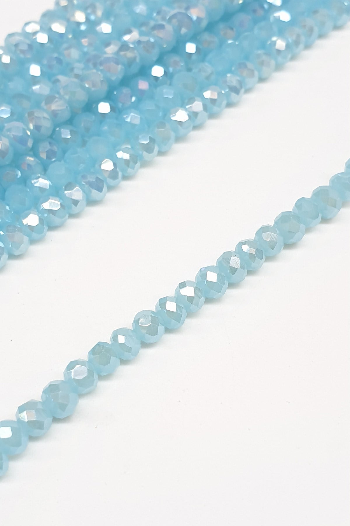 Clear Transparent Blue Crystal Beads 4 Mm