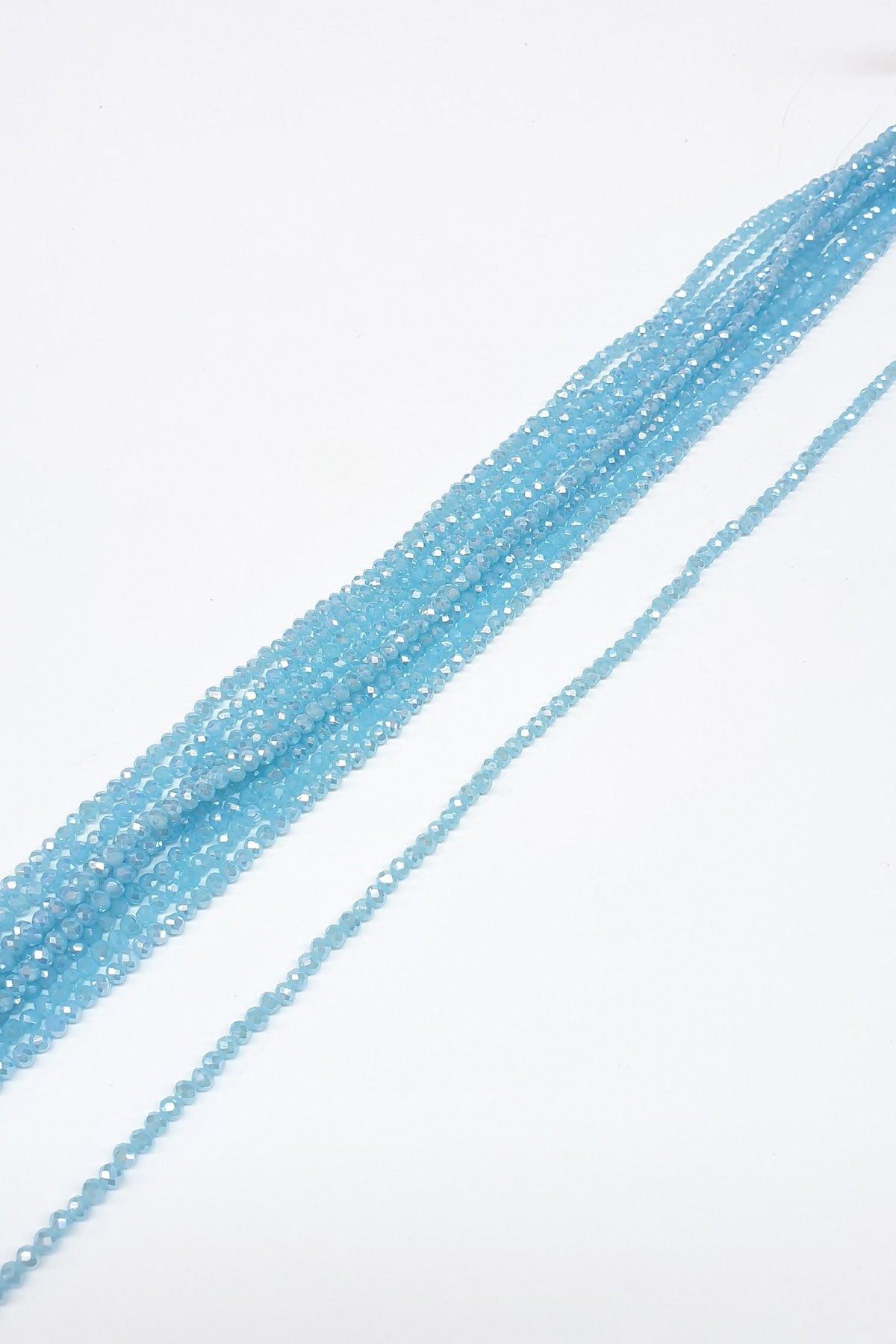 Clear Transparent Blue Crystal Beads 4 Mm